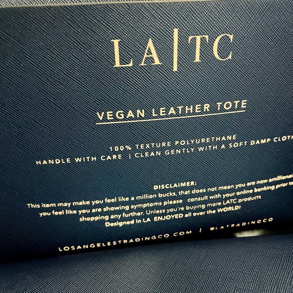 LA TC Vegan Tote Bag - Picture 4 of 4